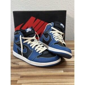 Size 11 - Nike Air Jordan 1 Retro OG High 'Custom' Dark Marina Blue - 555088-404
